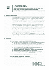 DataSheet LPC2294 pdf